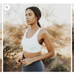 Senita strappy bra white
